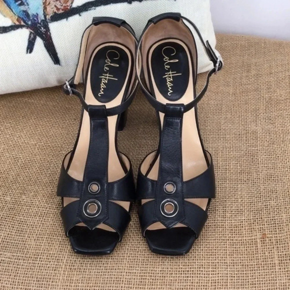 Cole Haan - Nike Air Tech Leather T-Strap Heel - Picture 4 of 8